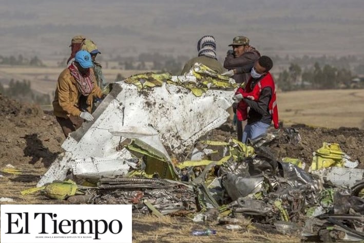 Hallan las 'cajas negras' del avión siniestrado en Etiopía
