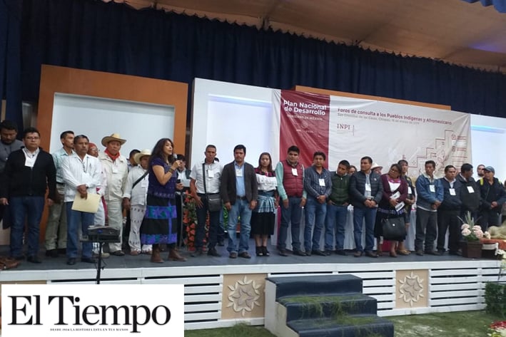 Más de 600 indígenas participan en foro de consulta en Chiapas