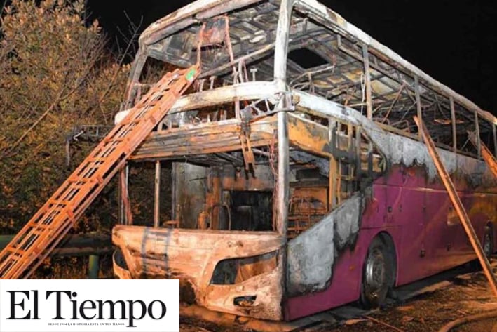 Tragedia en China: mueren 26 tras incendio de autobús