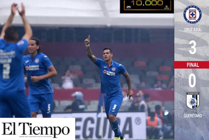 Cruz Azul golea al Querétaro