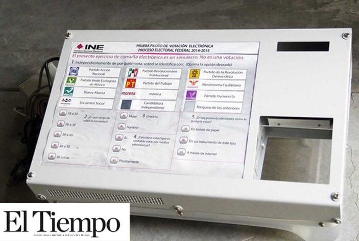 INE presenta a partidos urna electrónica