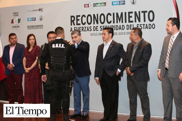 Entrega MARS reconocimientos a fuerzas de seguridad de Coahuila