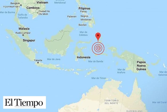 Se registra sismo de 6.9 grados en Indonesia; hay alerta de tsunami