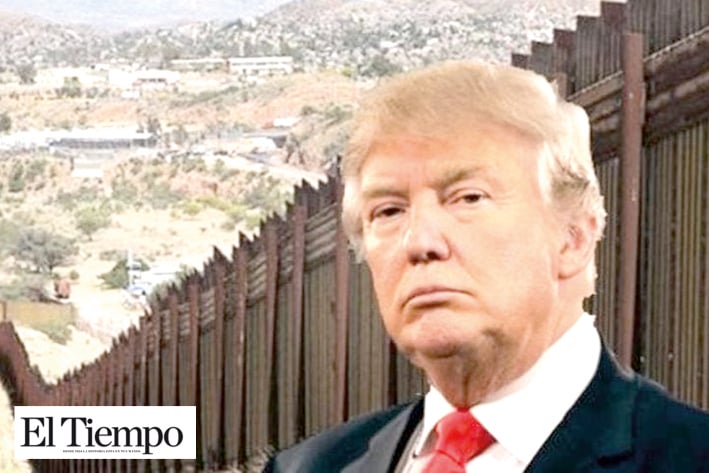 'Protegeré a América, estamos construyendo un muro grande y hermoso', le dice Trump a los demócratas