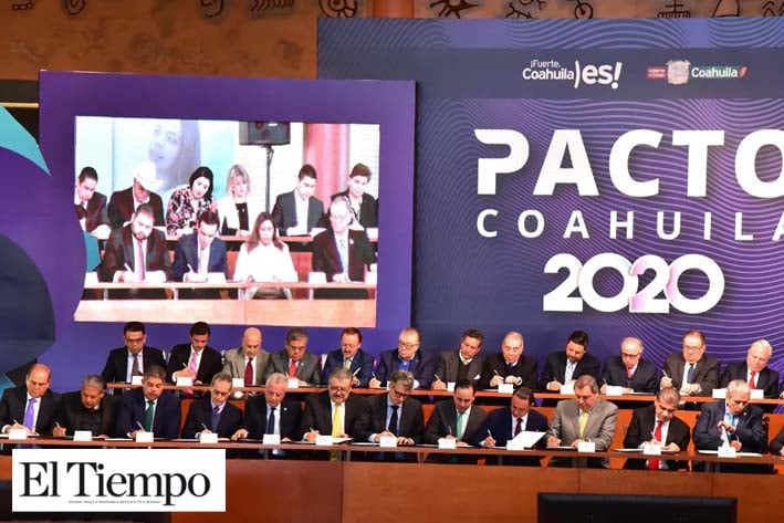 Participa Paredes en   Pacto Coahuila 2020
