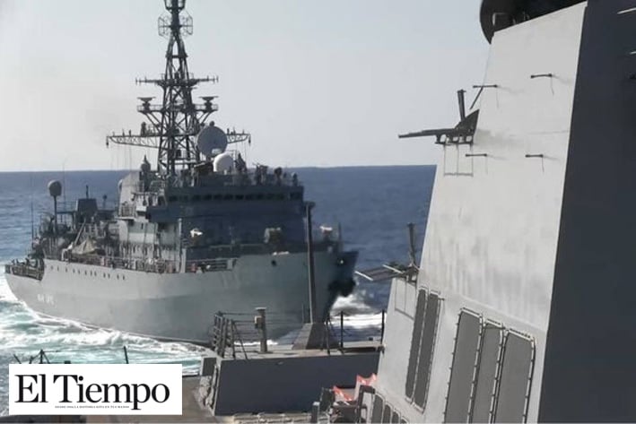 Barcos ruso y estadounidense a punto de chocar en Medio Oriente
