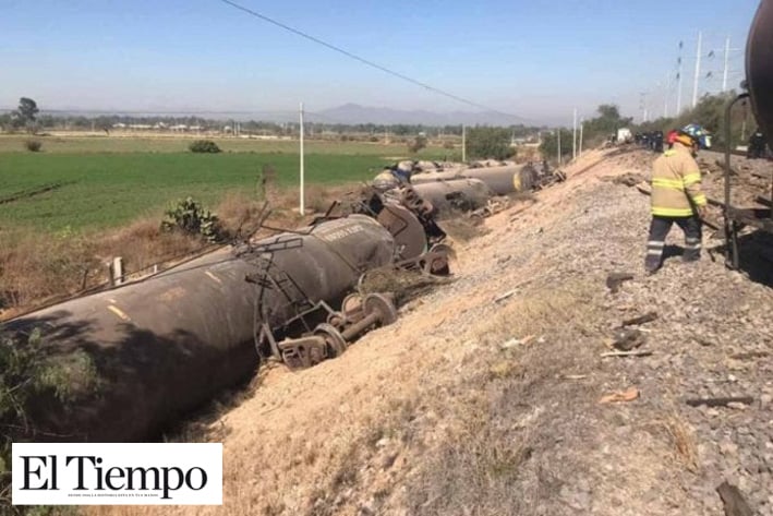 Emergencia en Hidalgo por descarrilamiento de tren con combustible
