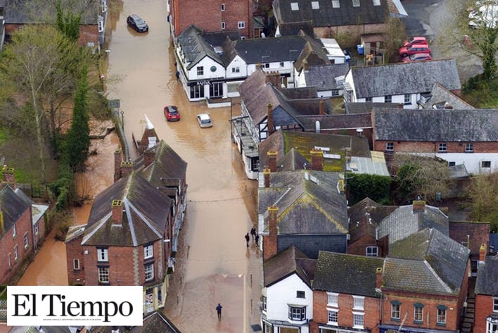 Tormenta Dennis  deja inundaciones y  caos en Reino Unido