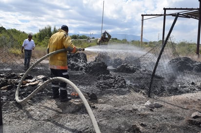 Alarma incendio en área rural