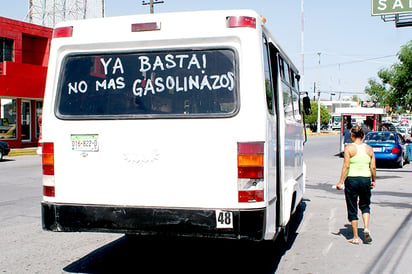 Protestan  contra los  ‘gasolinazos’