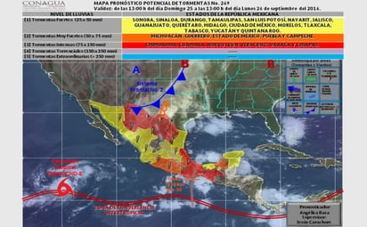 Pronostican lluvia y granizo