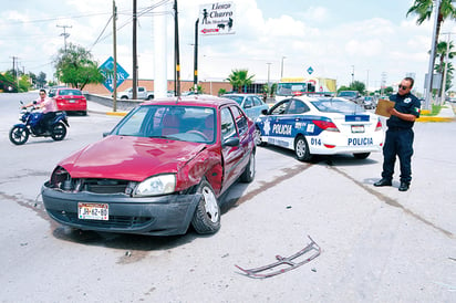 Bebé herido  en accidente