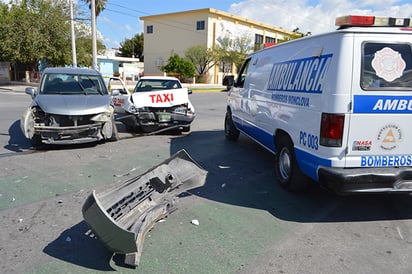 Pasajero herido  en encontronazo