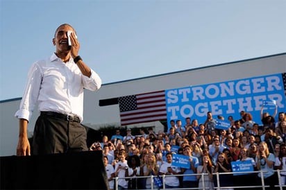 Enfocado Obama  en impulsar a Clinton