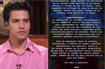 Hijos de Juan Gabriel no se reunirán en Acción de Gracias