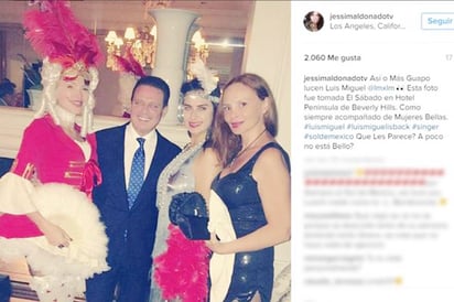 Luis Miguel reaparece rodeado de mujeres