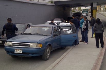 Choca por alcance  Bajo el Puente Cal y Canto.