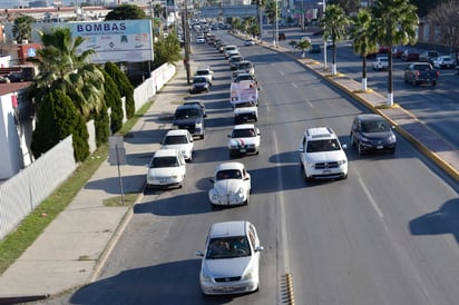 Protesta UCD con caravana