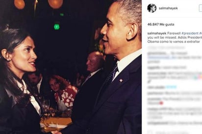 Salma Hayek: Presidente Obama, cómo lo vamos a extrañar