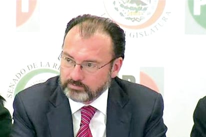 Luis Videgaray modificó discurso de Trump: CBS