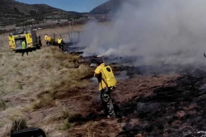 Consume un incendio 42 hectáreas de pasto