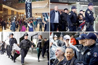 Arrestan a 25  en protesta en  Torre Trump