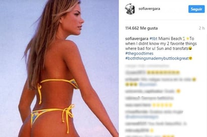 Sofía Vergara luce su trasero en fotografía