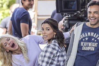 Eva Longoria se divierte con Derbez y Faris