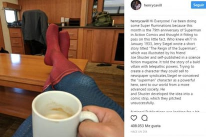 Henry Cavill celebra aniversario de Superman