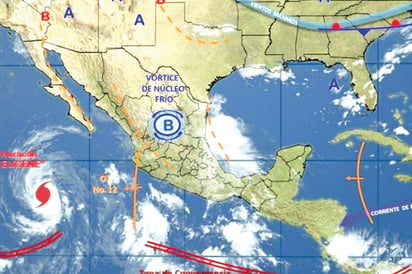 Prevén lunes con tormentas