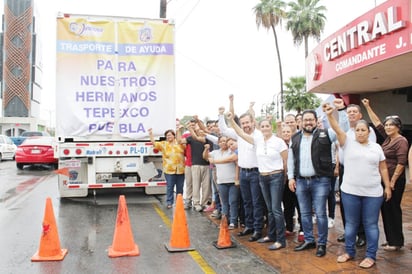 Envía Monclova 20 toneladas de ayuda a Tepexco