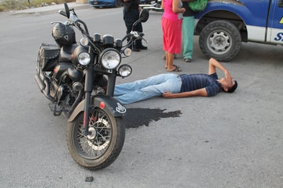 Deja tendido a motociclista