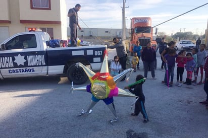 Ofrece Seguridad Pública posada a niños en colonias