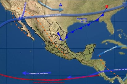 Pega frente frío al norte de México