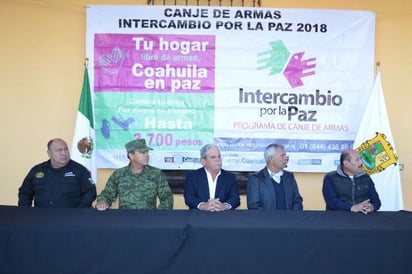 Instalan módulo para el canje de armas