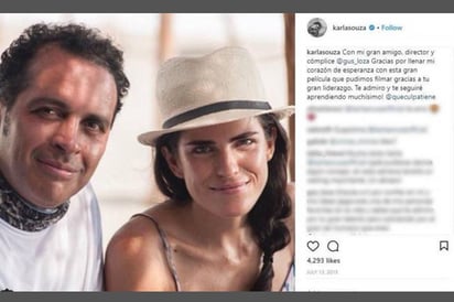 Karla Souza definía a Gustavo Loza como su amigo y cómplice