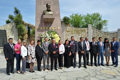 Participa en la conmemoración del 105 aniversario de la firma del Plan de Guadalupe