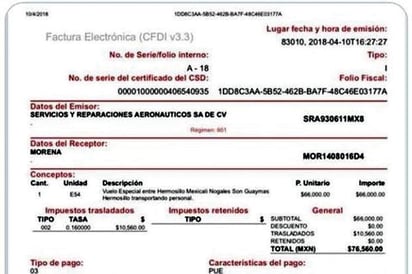 Avioneta era de empresa no validada por el INE