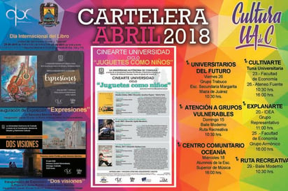 Invita UA de C a sus actividades culturales