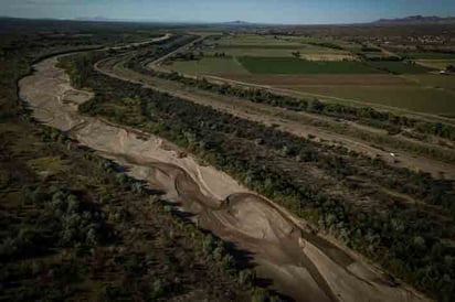 El río Bravo se está secando