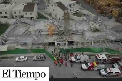 Se derrumba edificio en Monterrey; mueren siete