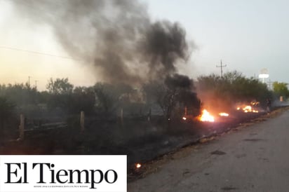 Alarma incendio junto a gasolinera