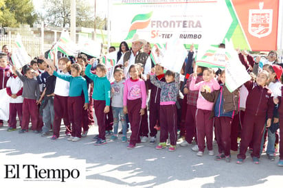 Banderazo a obra de agua potable