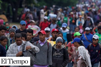 Caravana migrante arriba a Monterrey