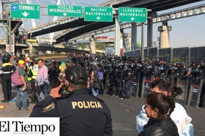 Tras acuerdo, manifestantes se retiran de inmediaciones de AICM