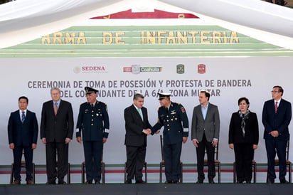 Presiden MARS y General Raúl Guillén, toma de posesión