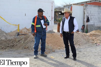 Supervisa ‘Lencho’ Siller obras de drenaje