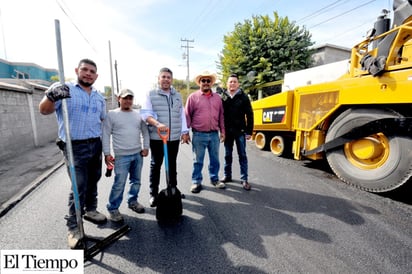 Pavimentan la calle Huémac