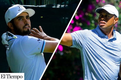 Abraham Ancer de tu a tu con Tiger Wood