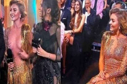 Angelique se puso el vestido al revés, ¡Internet no se lo perdona!